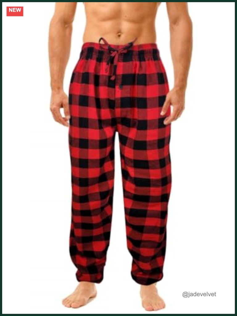 Big And Tall Pajama Lounge Pants With Pockets Cotton Sleepwear For Men